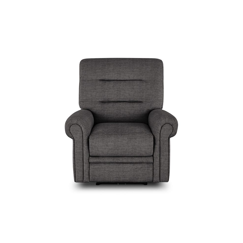 Eastbourne Recliner Armchair with USB - Plush Charcoal Fabric 2