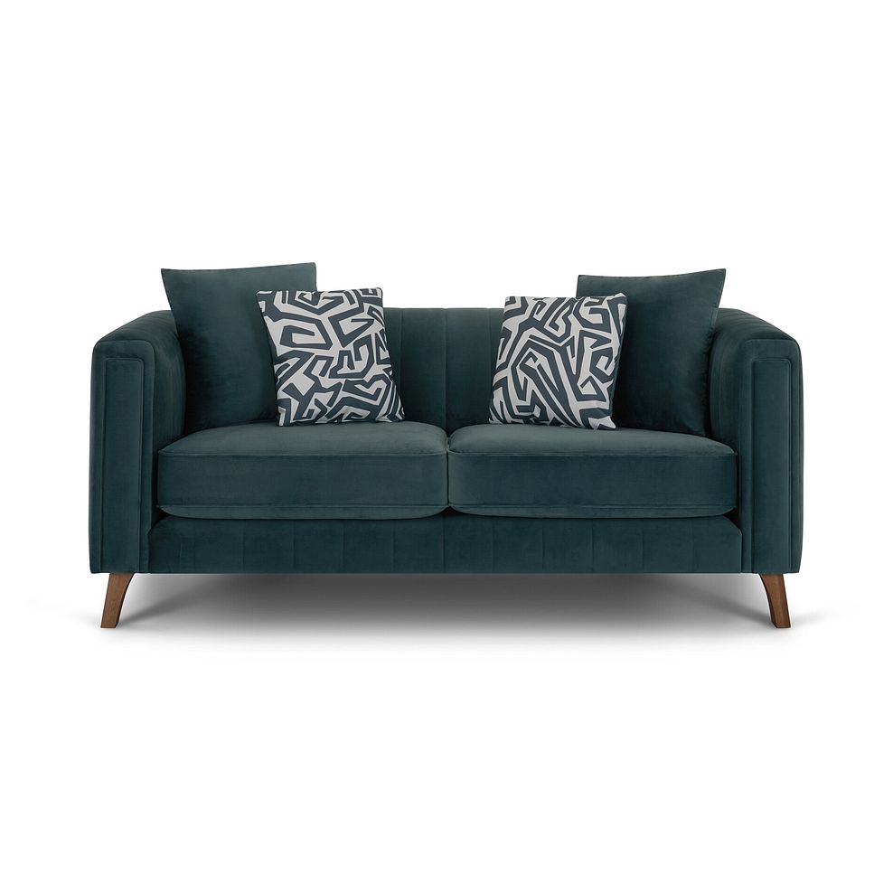 Porter 2 Seater Sofa in Velluto Azure Fabric 4