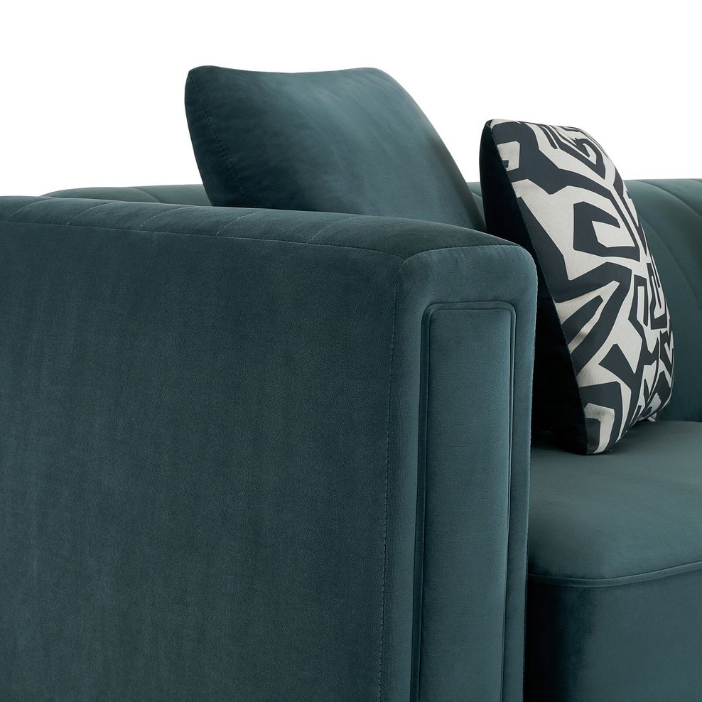 Porter 2 Seater Sofa in Velluto Azure Fabric 9