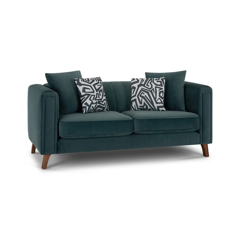 Porter 2 Seater Sofa in Velluto Azure Fabric 3