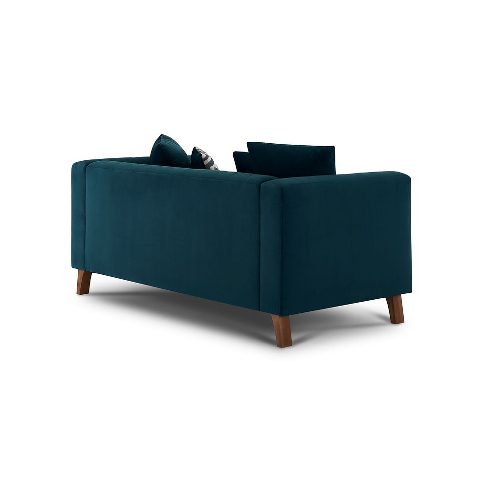 Porter 2 Seater Sofa in Velluto Blue Fabric 3