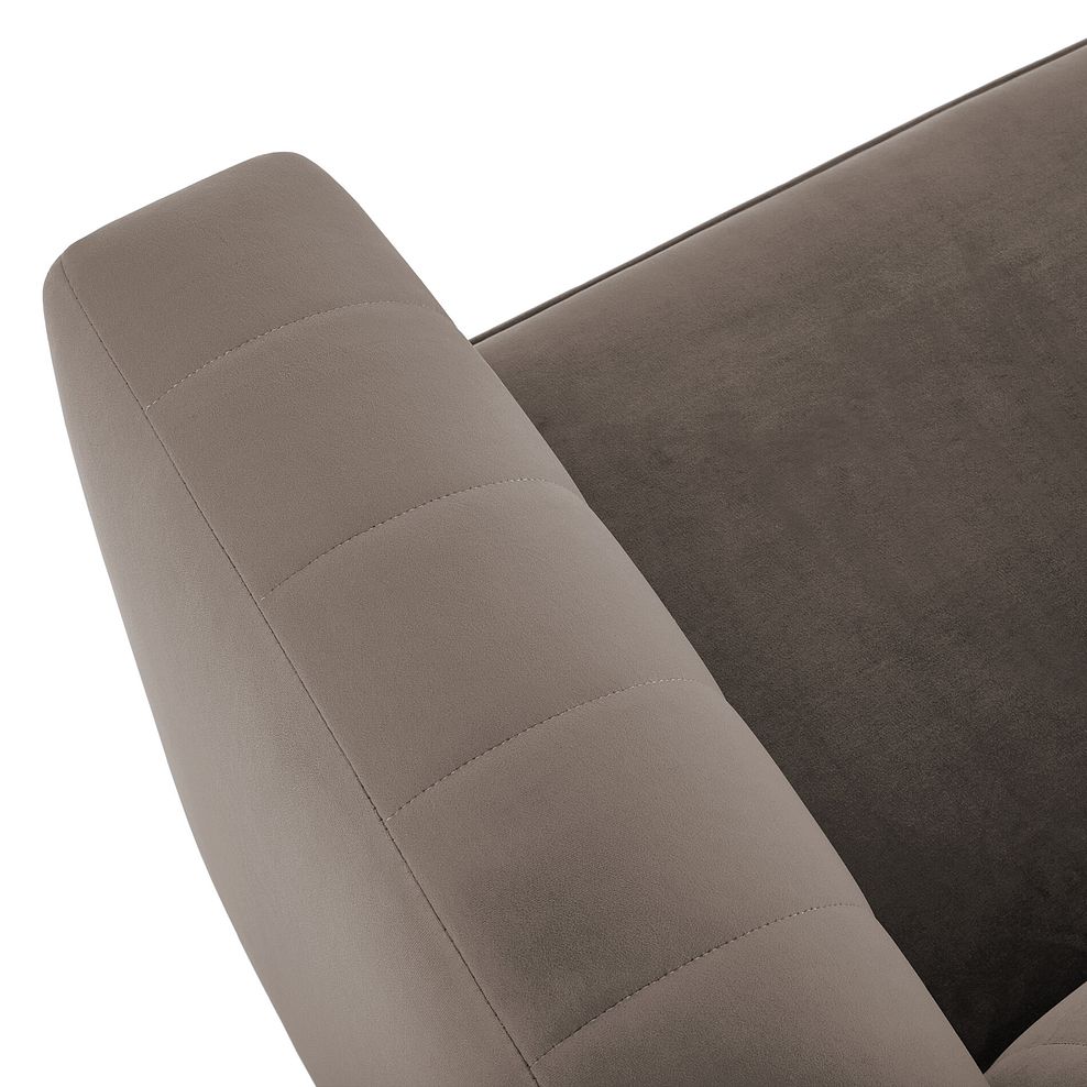 Porter 2 Seater Sofa in Velluto Mocha Fabric 6