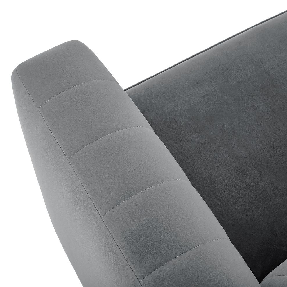 Porter 2 Seater Sofa in Velluto Silver Fabric 6