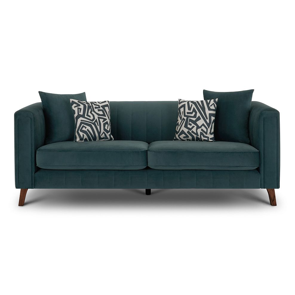 Porter 3 Seater Sofa in Velluto Azure Fabric 4