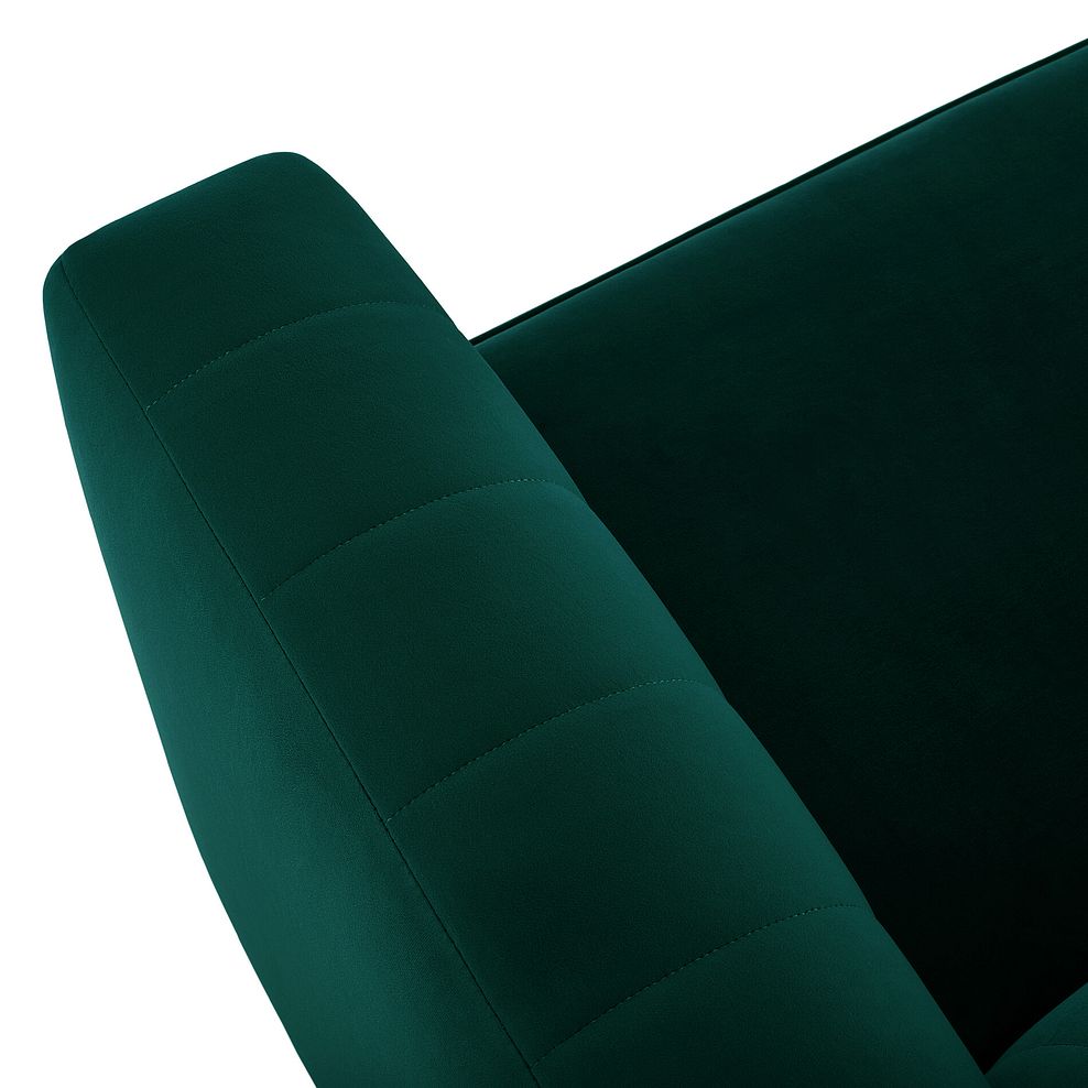 Porter 3 Seater Sofa in Velluto Dark Green Fabric 6