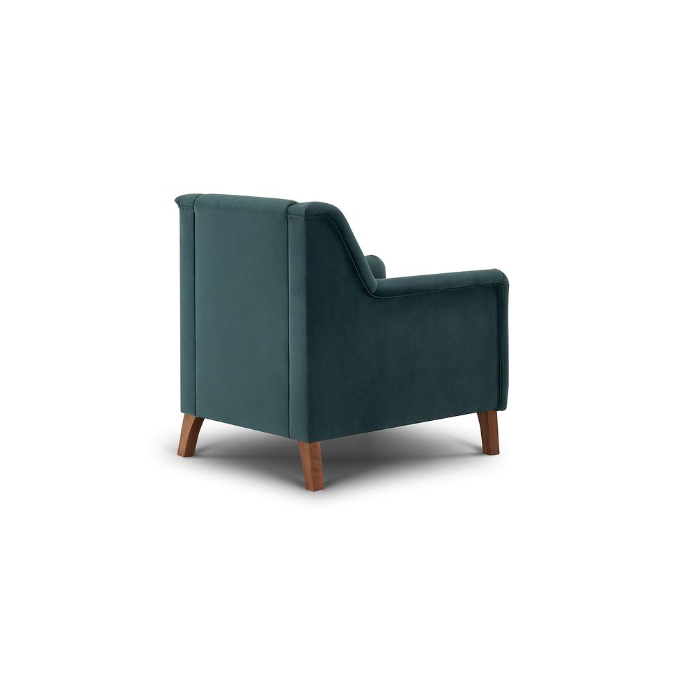 Porter Armchair in Velluto Azure Fabric 5
