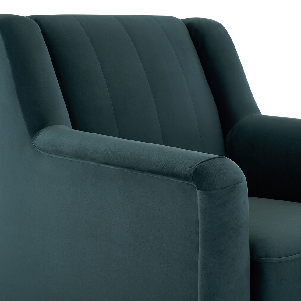 Porter Armchair in Velluto Azure Fabric 9