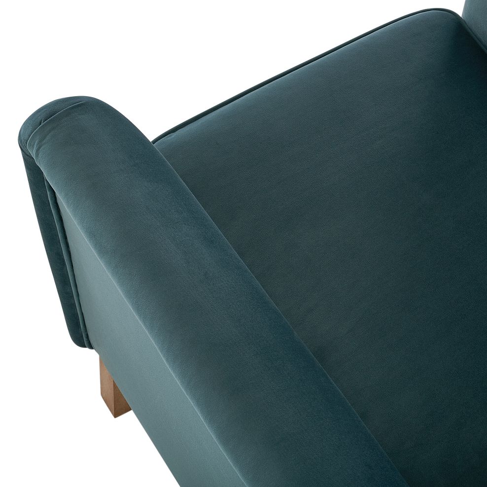 Porter Armchair in Velluto Azure Fabric 8