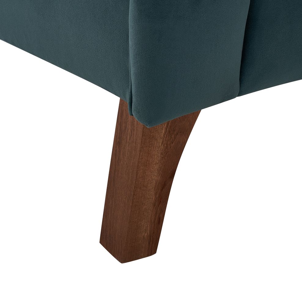 Porter Armchair in Velluto Azure Fabric 7