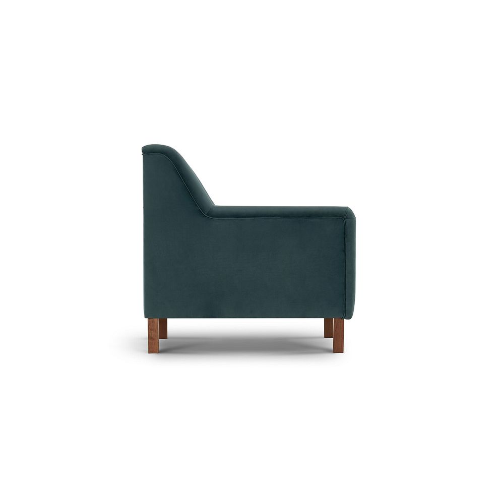 Porter Armchair in Velluto Azure Fabric 6