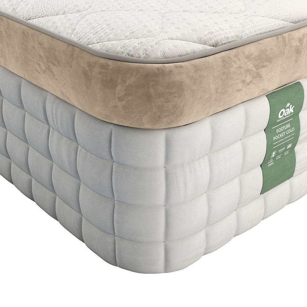 Posture Pocket Gold Medium 2000 Pocket Spring Super King-Size Mattress 1