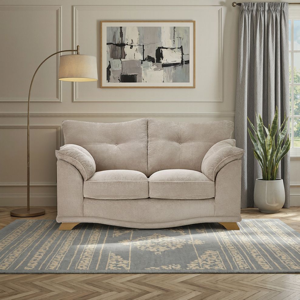 Ravello 2 Seater Sofa in Aero Fawn Fabric 17