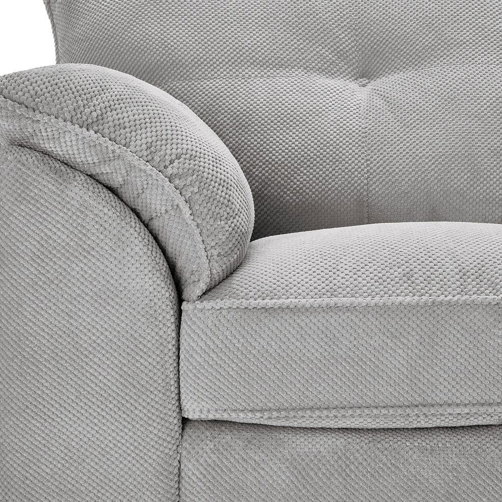 Ravello 2 Seater Sofa in Aero Silver Fabric 7