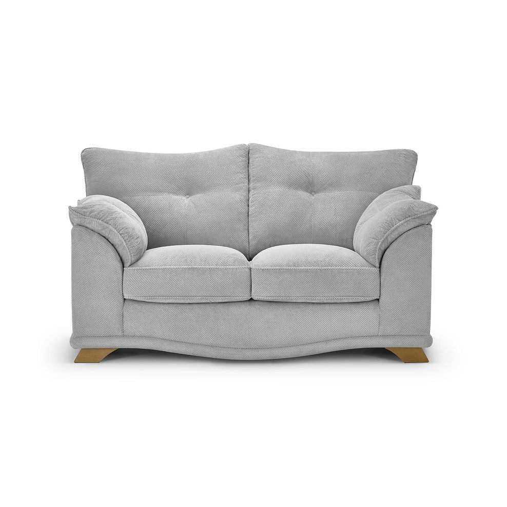 Ravello 2 Seater Sofa in Aero Silver Fabric 2