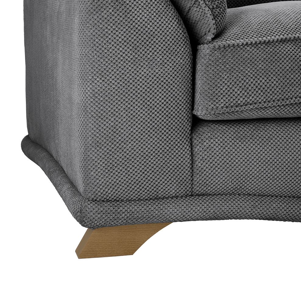 Ravello 3 Seater Sofa in Aero Charcoal Fabric 11