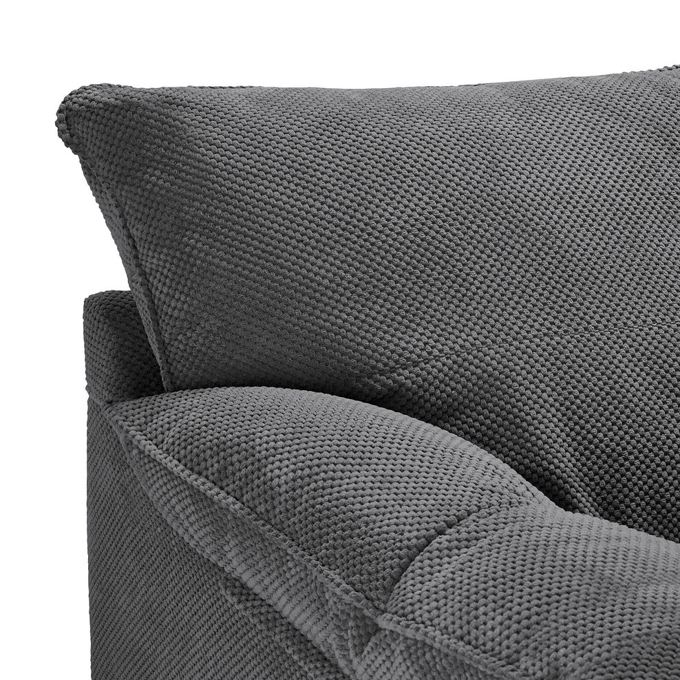 Ravello 3 Seater Sofa in Aero Charcoal Fabric 7