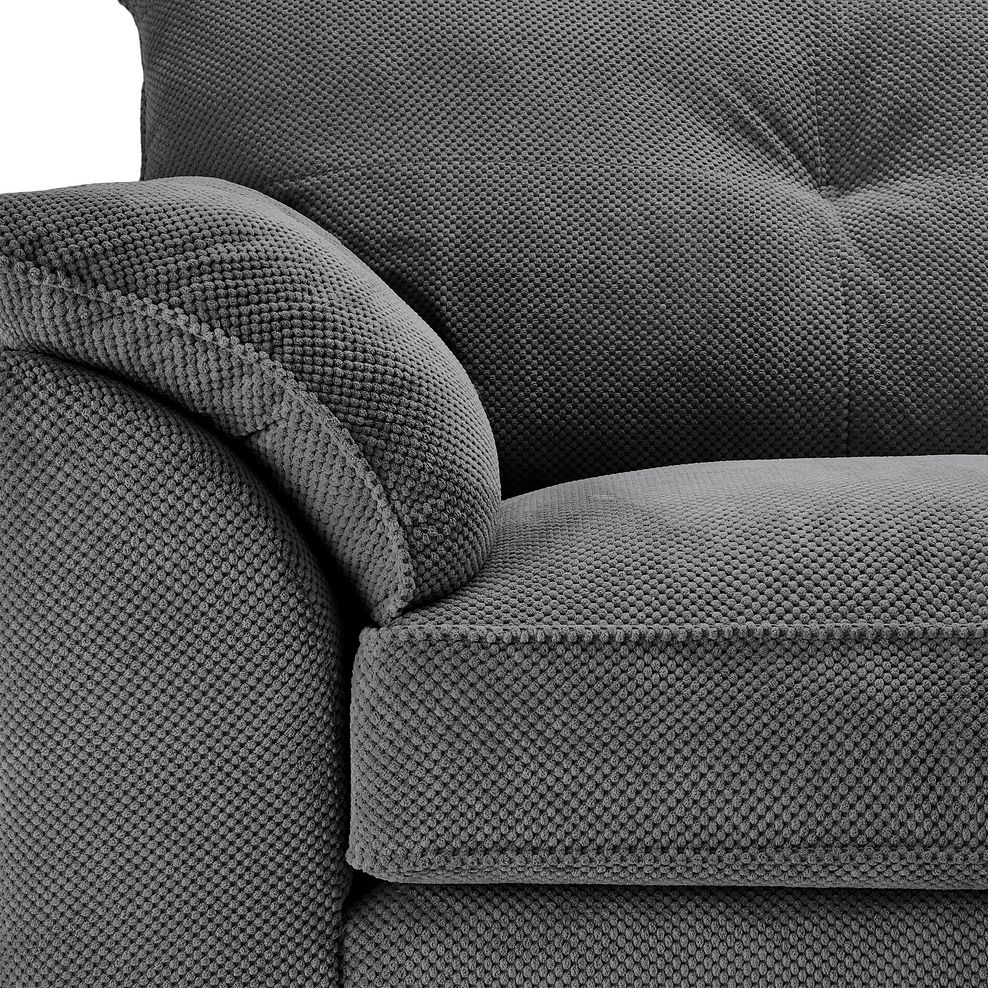 Ravello 3 Seater Sofa in Aero Charcoal Fabric 8