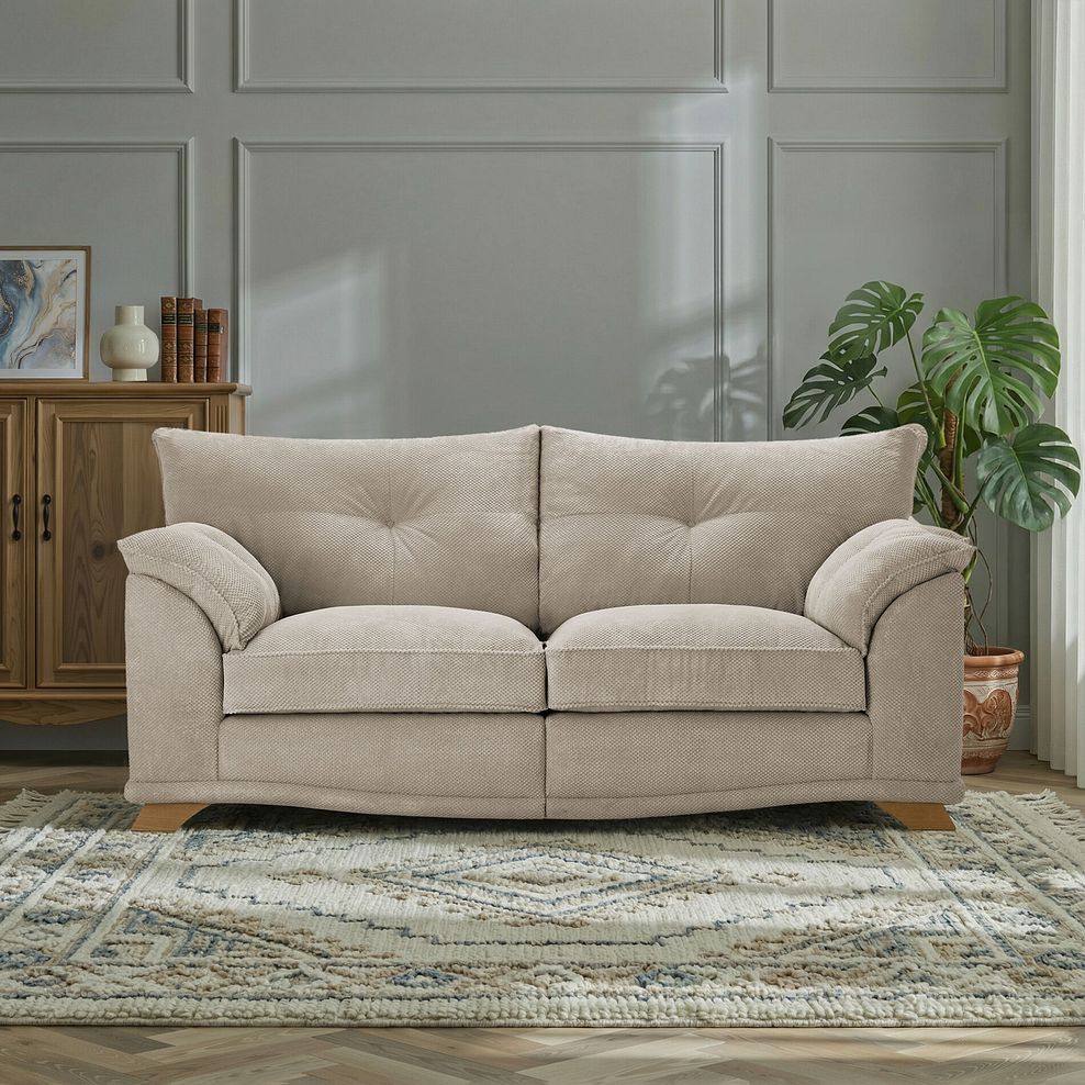 Ravello 3 Seater Sofa in Aero Fawn Fabric 1