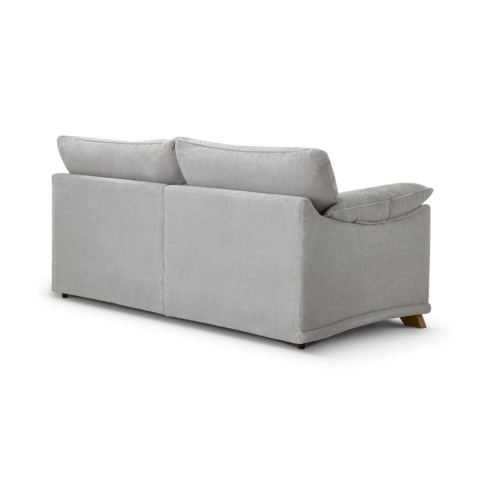Ravello 3 Seater Sofa in Aero Silver Fabric 4