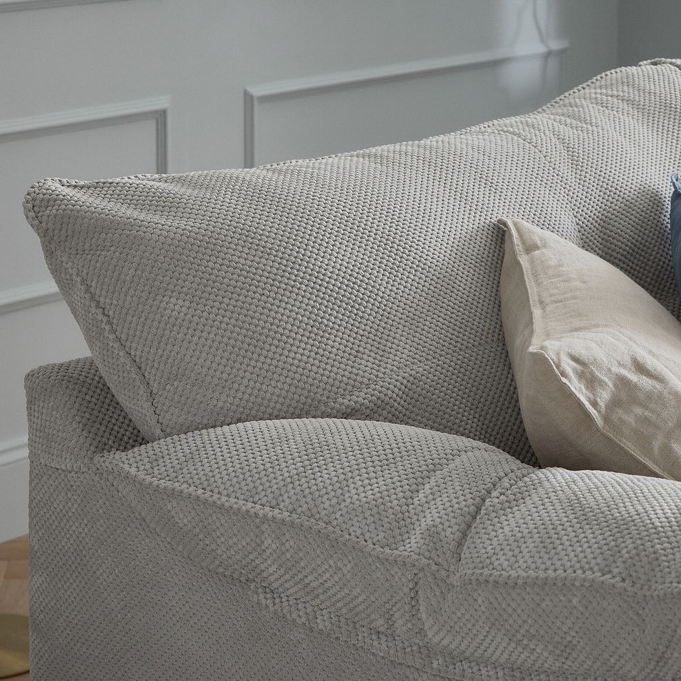 Ravello 3 Seater Sofa in Aero Silver Fabric 6