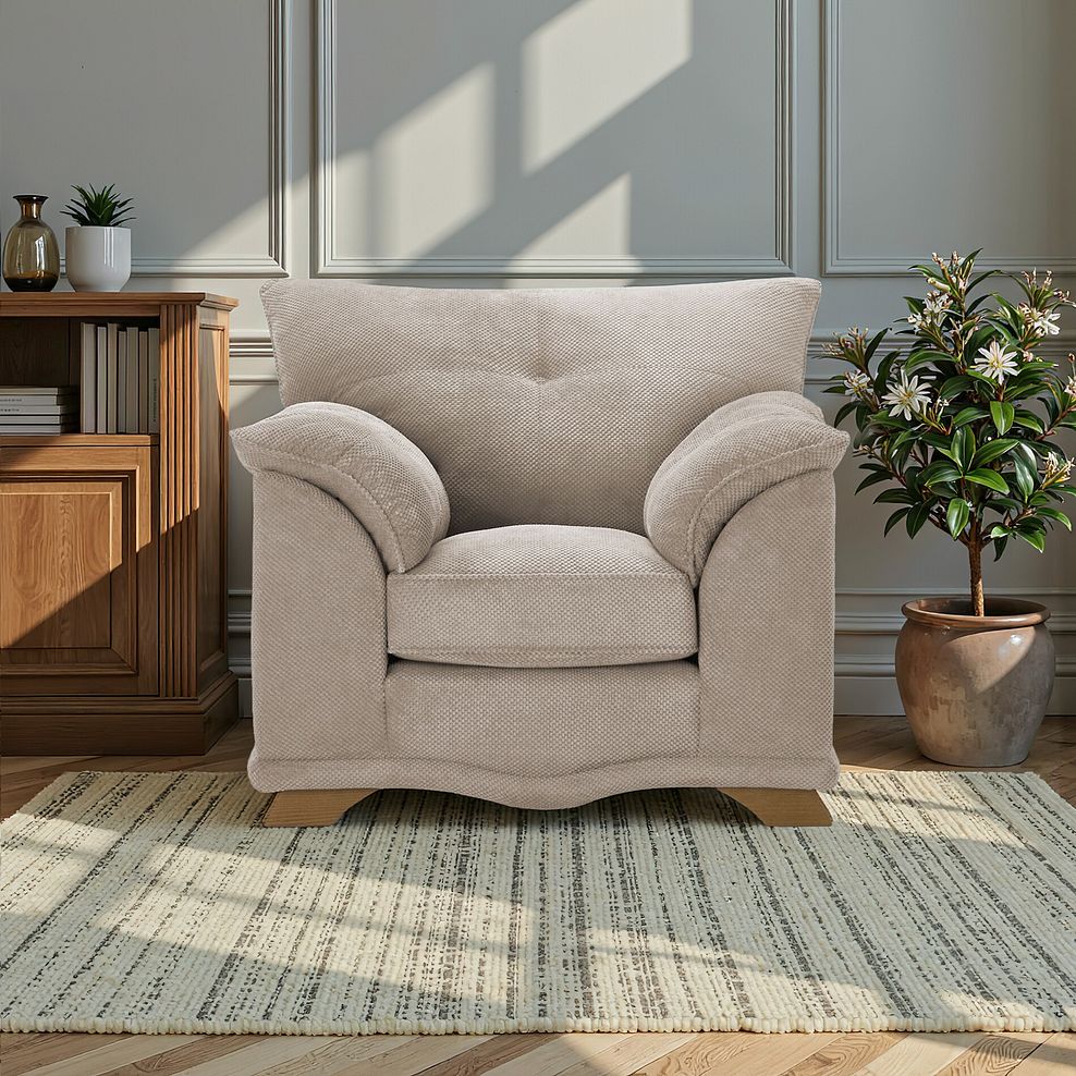 Ravello Armchair in Aero Fawn Fabric 1