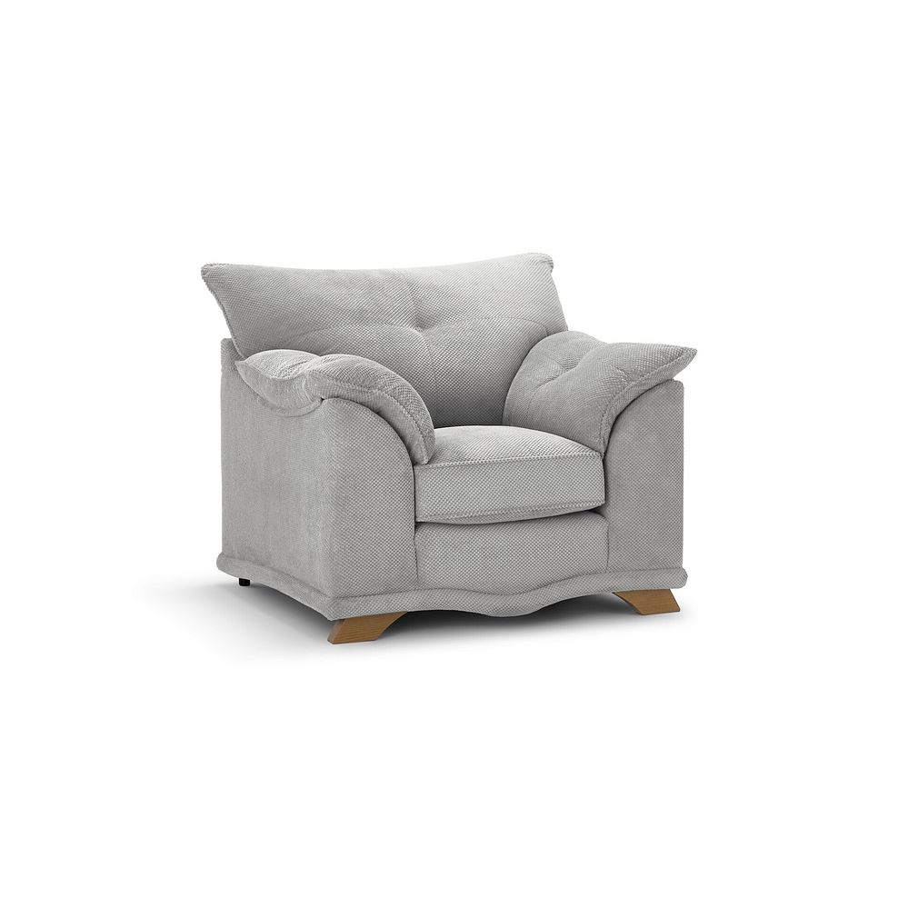 Ravello Armchair in Aero Silver Fabric 1