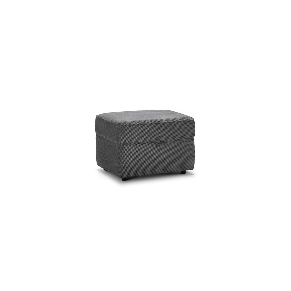 Ravello Storage Footstool in Aero Charcoal Fabric 7