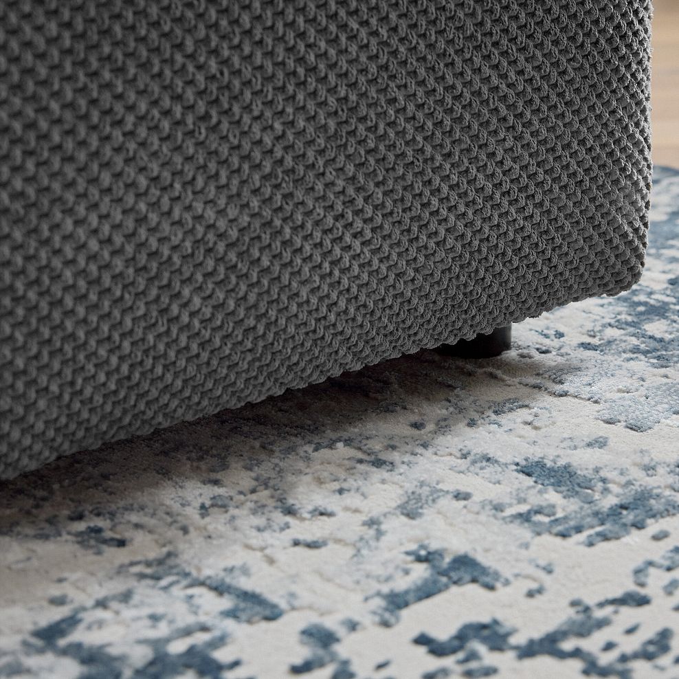 Ravello Storage Footstool in Aero Charcoal Fabric 6