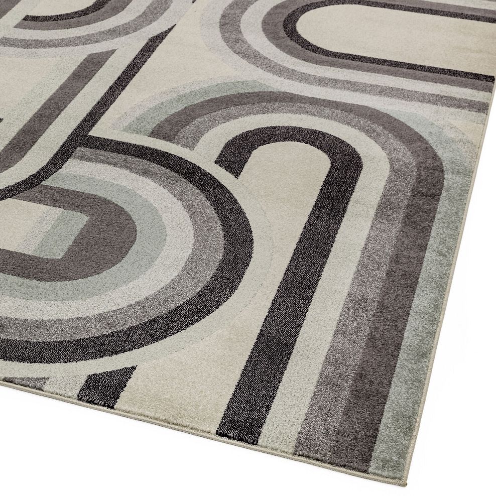 Retro Rug 200 x 290cm - GreyWhiteSilver 2