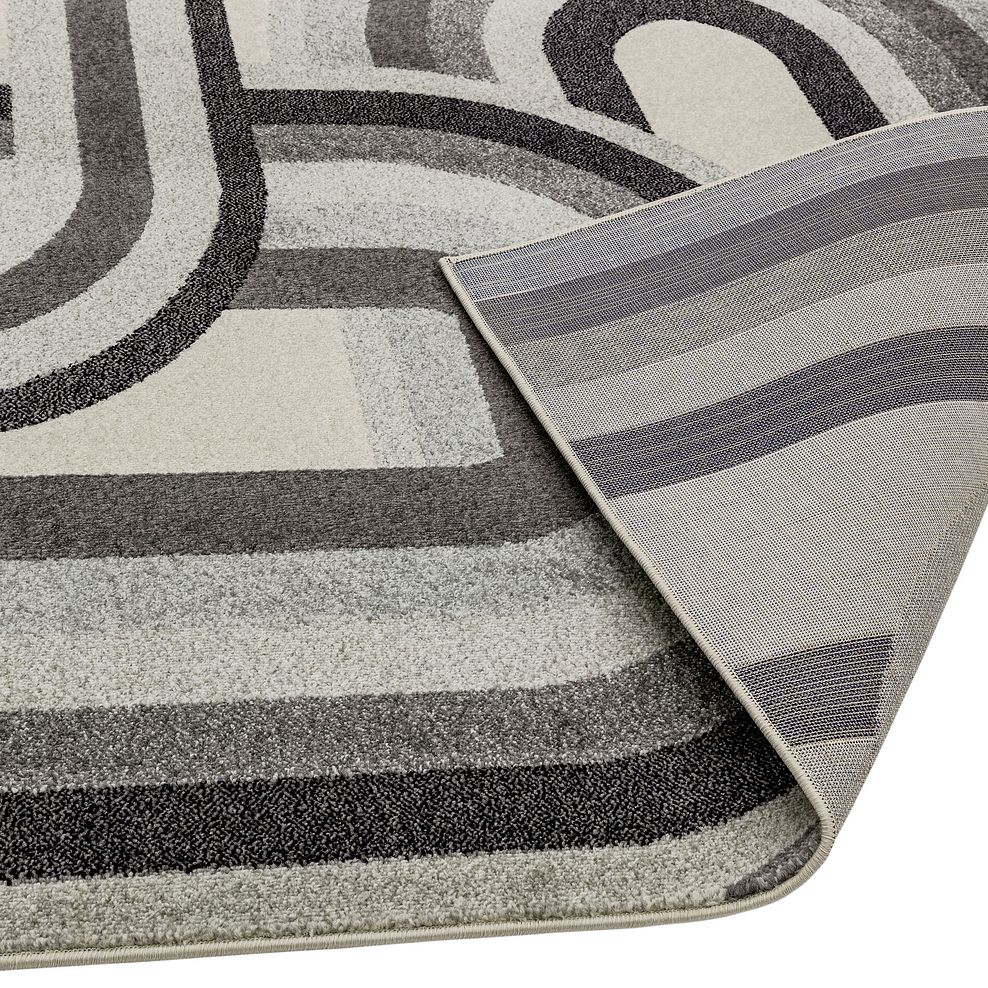 Retro Rug 200 x 290cm - GreyWhiteSilver 4