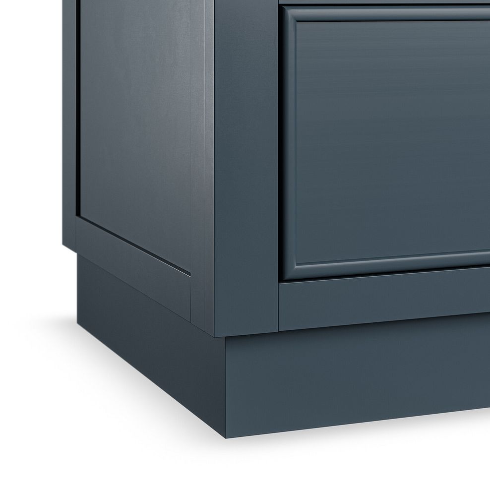 Richmond Smoked Oak Finish and Ink Blue Painted Hardwood Large Larder 11