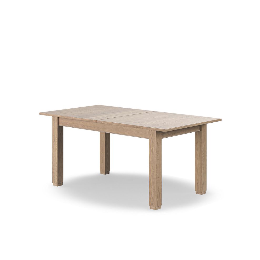 Richmond Smoked Oak Finish Extending Dining Table + 10 Scroll Back Chairs in Heritage Mink Velvet with Oak Legs 2