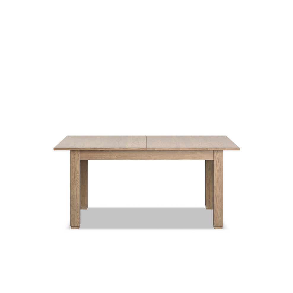 Richmond Smoked Oak Finish Extending Dining Table + 10 Scroll Back Chairs in Heritage Mink Velvet with Oak Legs 4