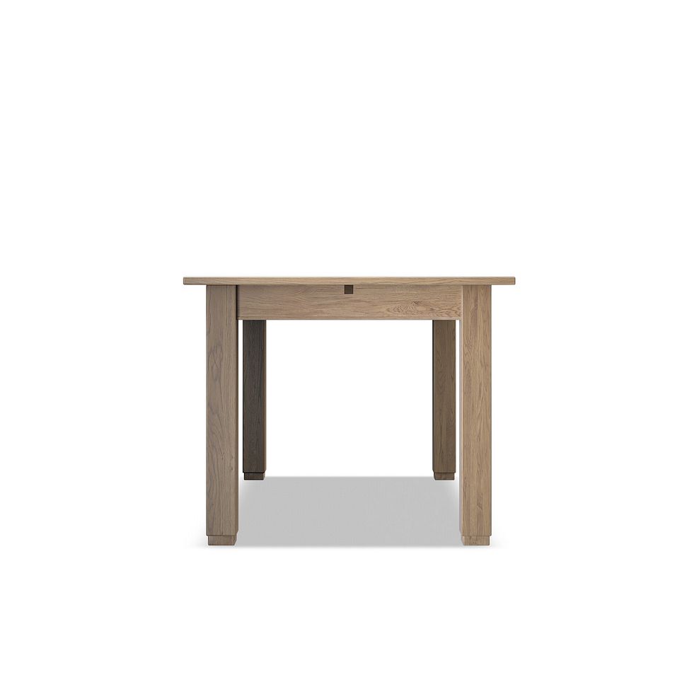 Richmond Smoked Oak Finish Extending Dining Table + 10 Scroll Back Chairs in Heritage Mink Velvet with Oak Legs 6
