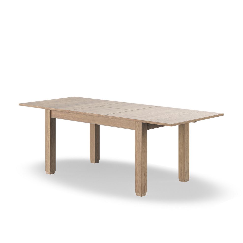 Richmond Smoked Oak Finish Extending Dining Table + 10 Scroll Back Chairs in Heritage Mink Velvet with Oak Legs 3