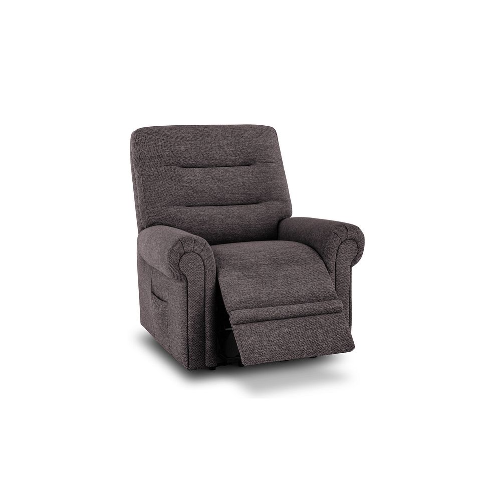 Eastbourne Riser Recliner Armchair in Andaz Charcoal Fabric 3