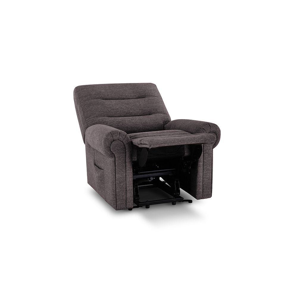 Eastbourne Riser Recliner Armchair in Andaz Charcoal Fabric 4