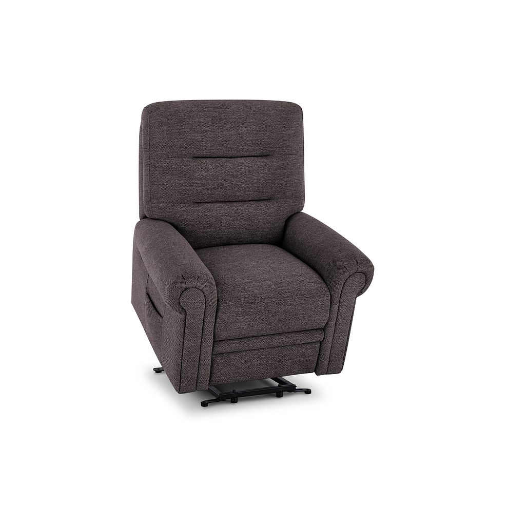 Eastbourne Riser Recliner Armchair in Andaz Charcoal Fabric Thumbnail 5