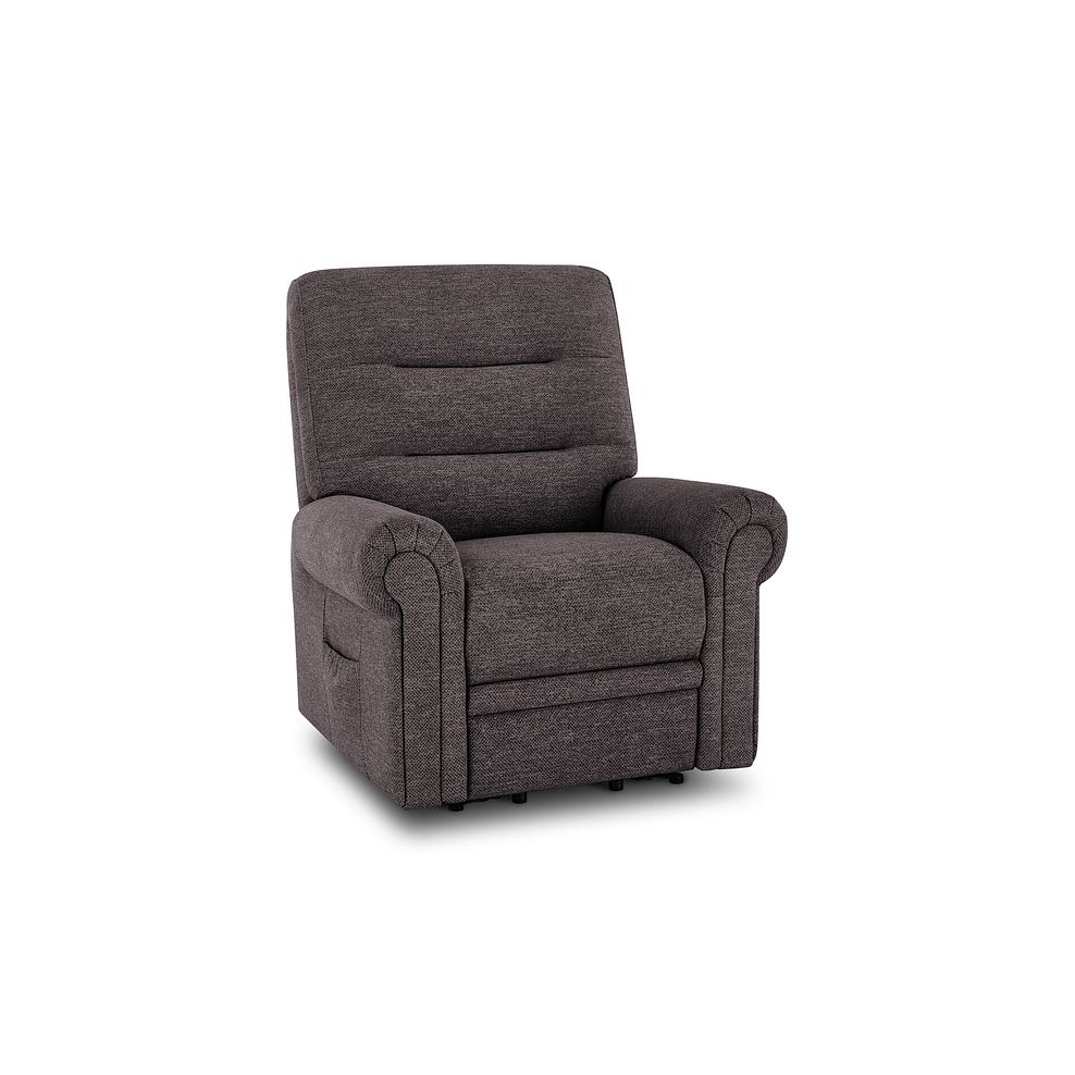 Eastbourne Riser Recliner Armchair in Andaz Charcoal Fabric 1