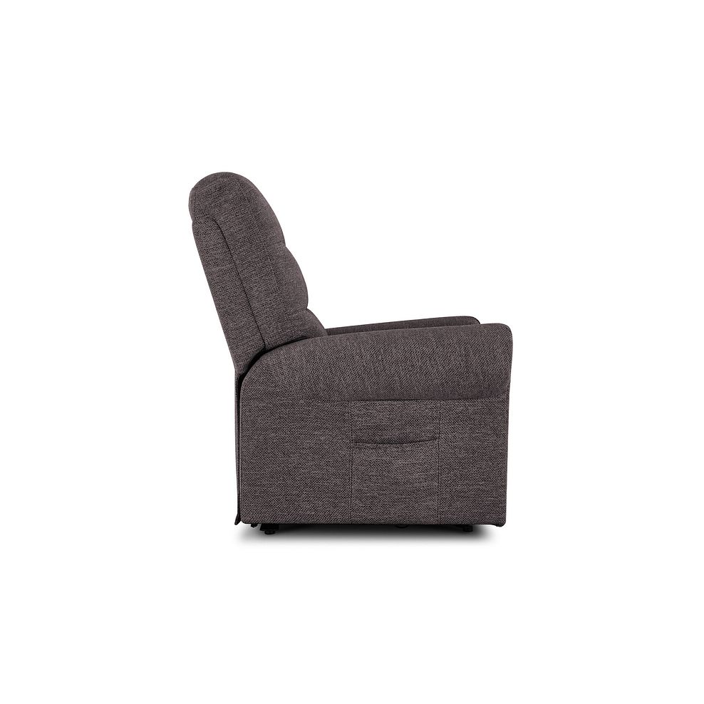 Eastbourne Riser Recliner Armchair in Andaz Charcoal Fabric 8