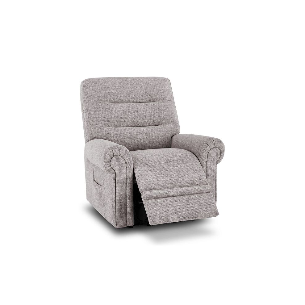 Eastbourne Riser Recliner Armchair in Andaz Silver Fabric 3