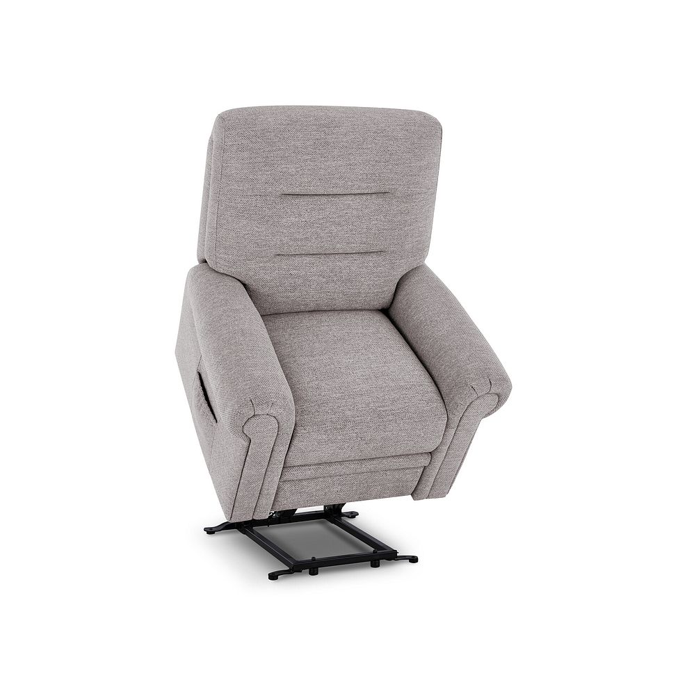 Eastbourne Riser Recliner Armchair in Andaz Silver Fabric 6
