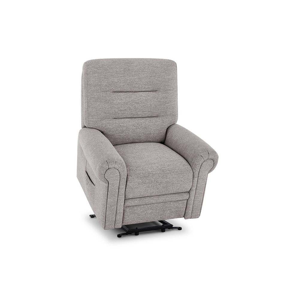 Eastbourne Riser Recliner Armchair in Andaz Silver Fabric 5