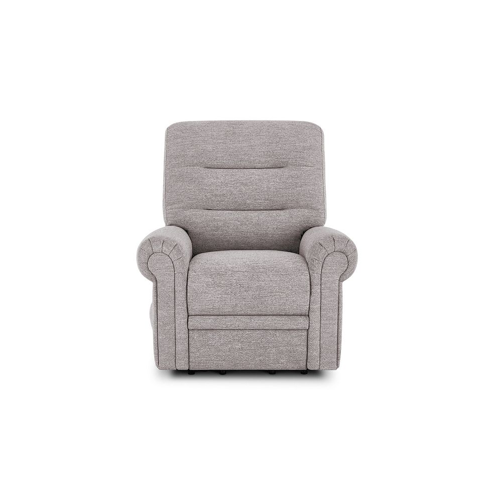 Eastbourne Riser Recliner Armchair in Andaz Silver Fabric 2