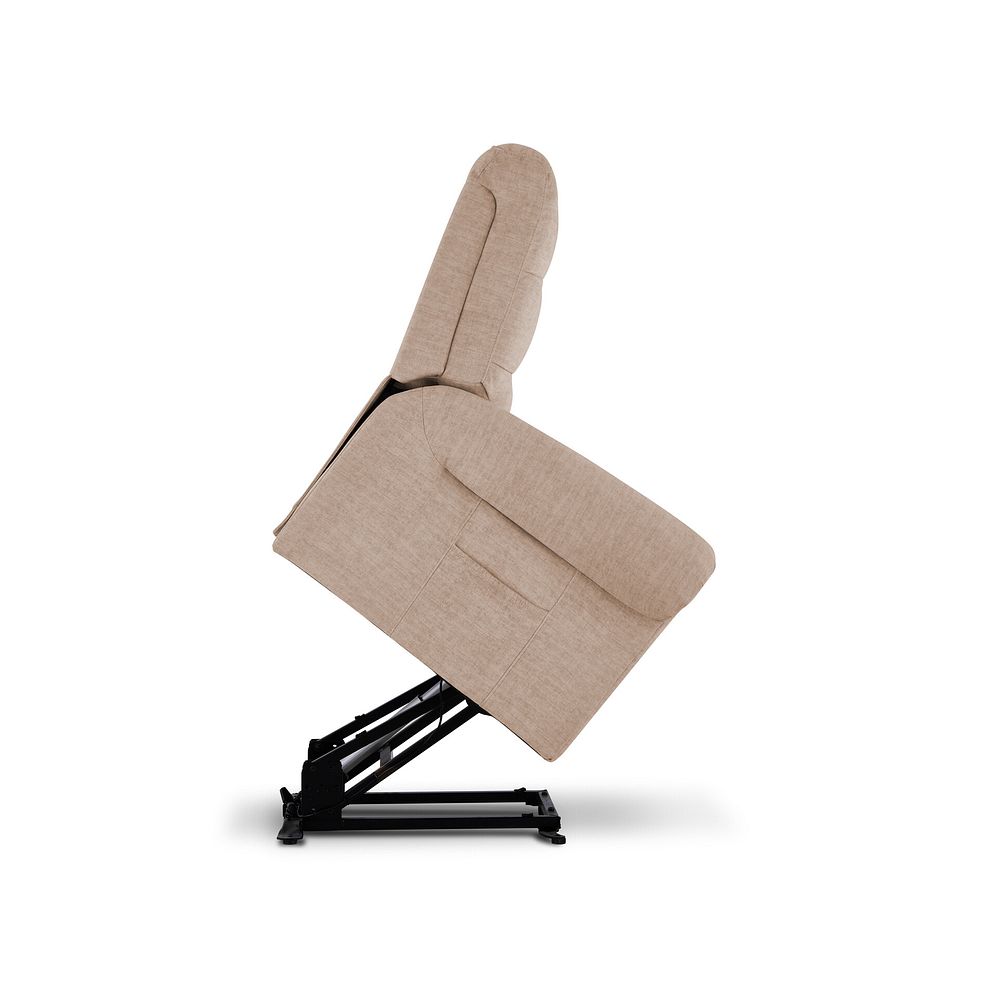 Eastbourne Riser Recliner Armchair - Plush Beige Fabric 10