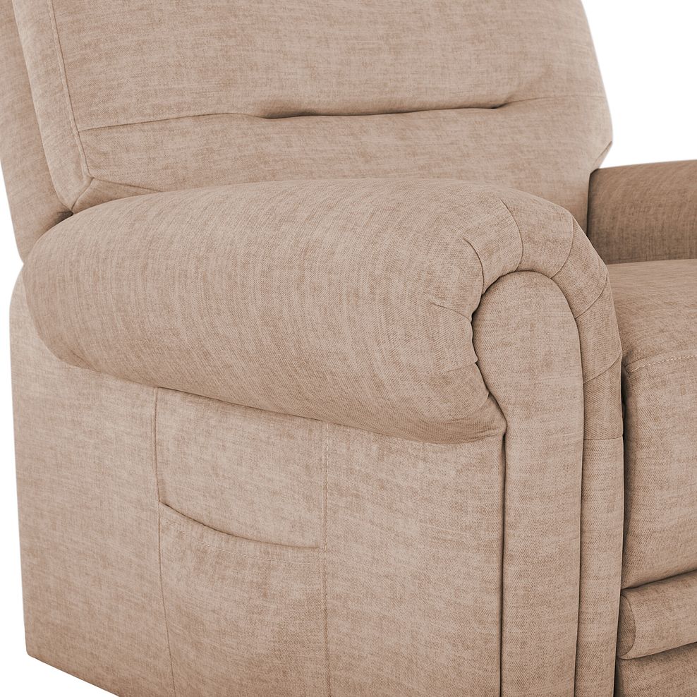 Eastbourne Riser Recliner Armchair - Plush Beige Fabric 15