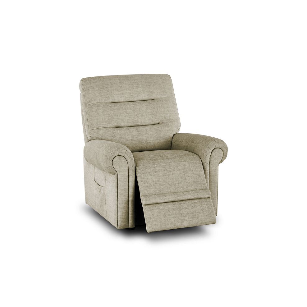 Eastbourne Riser Recliner Armchair - Plush Beige Fabric 1