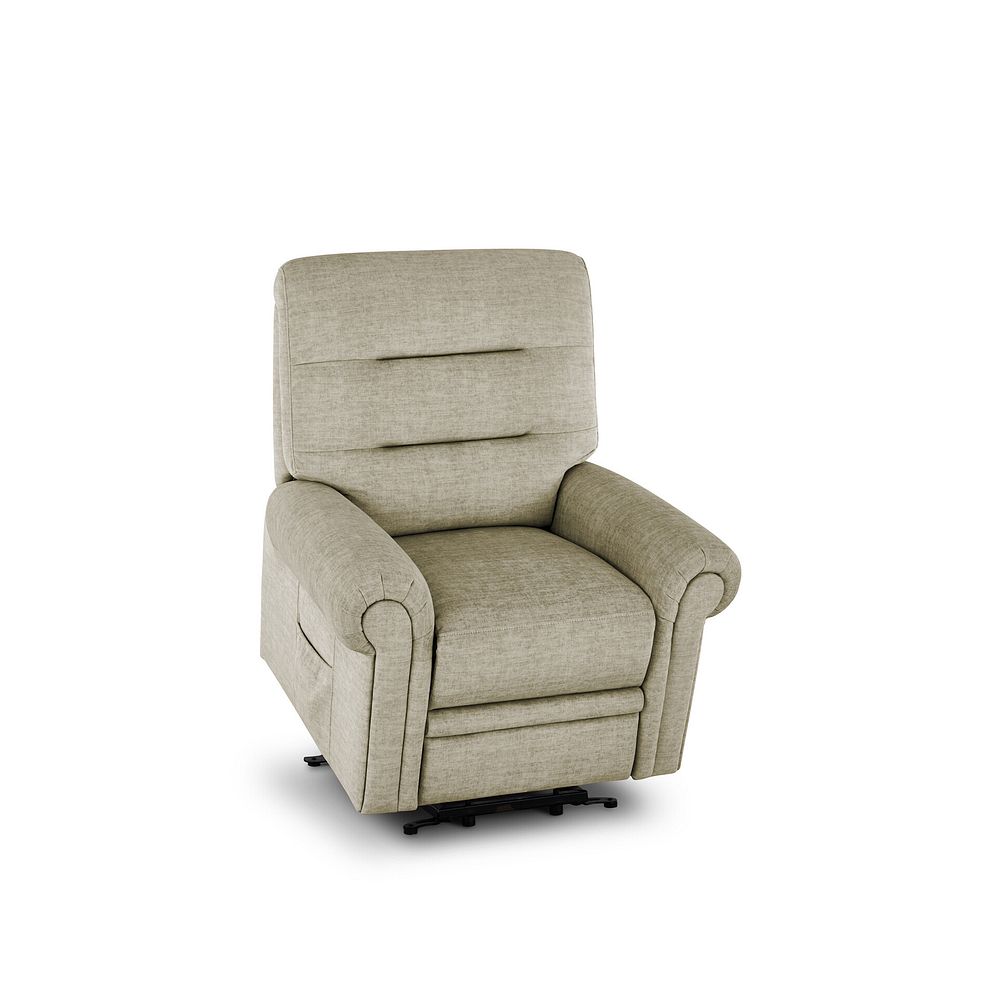 Eastbourne Riser Recliner Armchair - Plush Beige Fabric 3