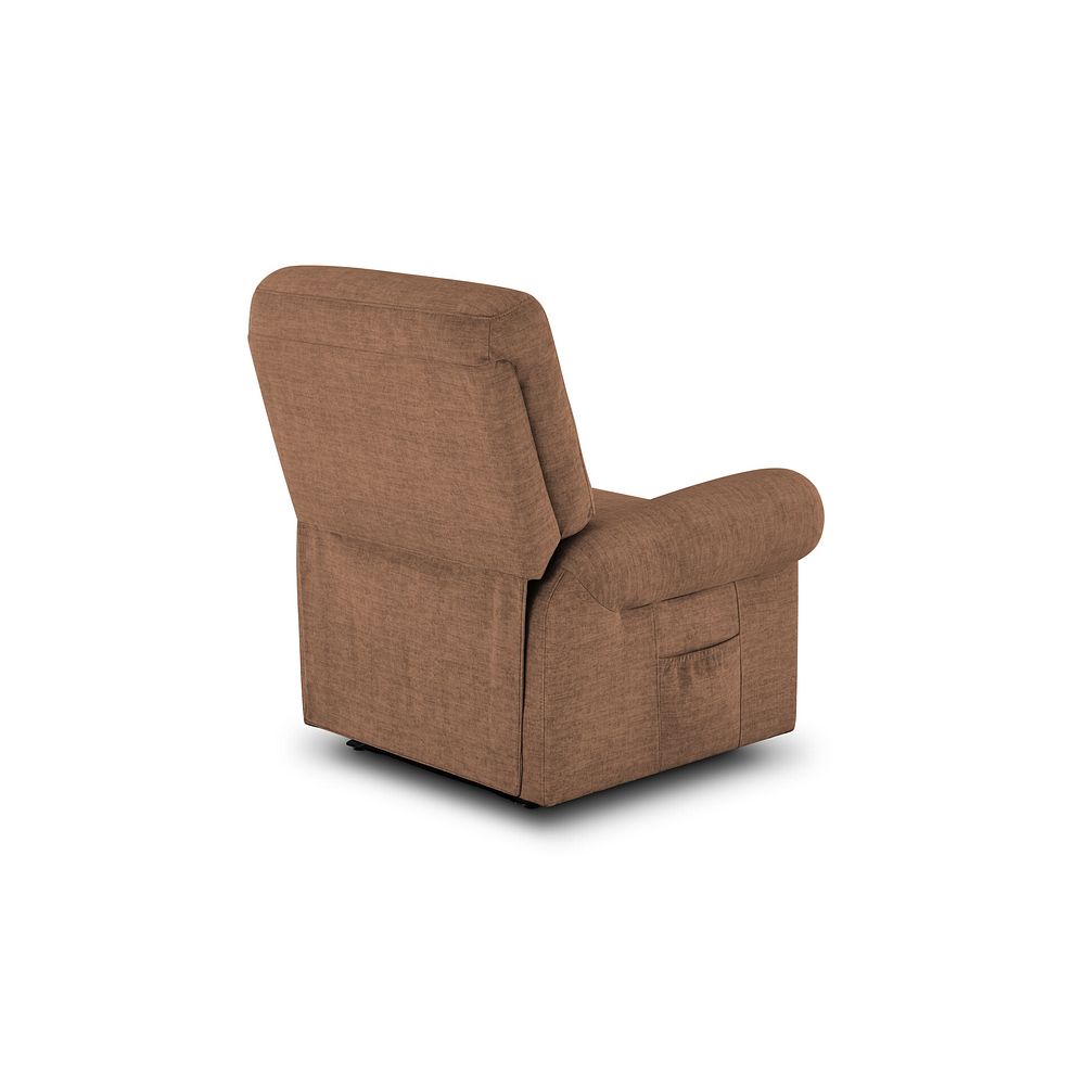 Eastbourne Riser Recliner Armchair - Plush Brown Fabric 7