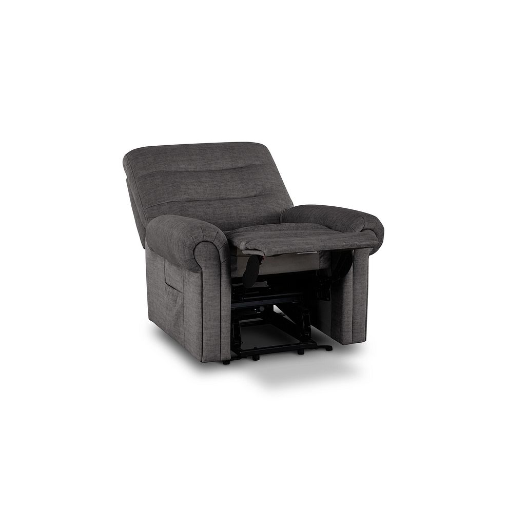 Eastbourne Riser Recliner Armchair - Plush Charcoal Fabric 4